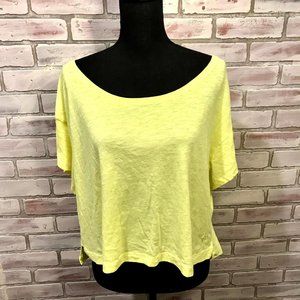 VS PINK Neon Yellow Crop Top